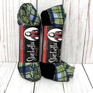 Premier Yarns Starbella Plaid 12 yds #6 Bulky Color Shetland Lot of 2 Skeins